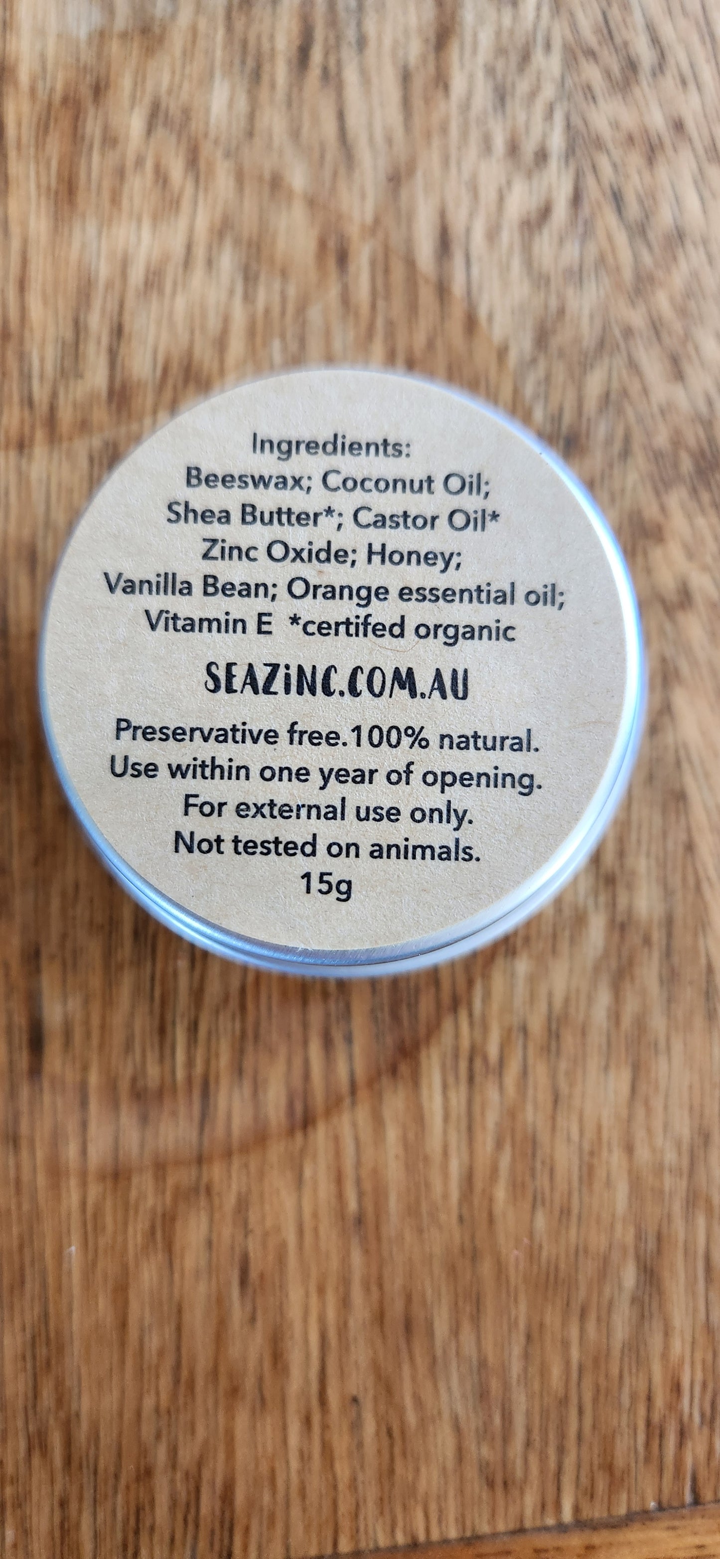 Sea Zinc Lip Balm