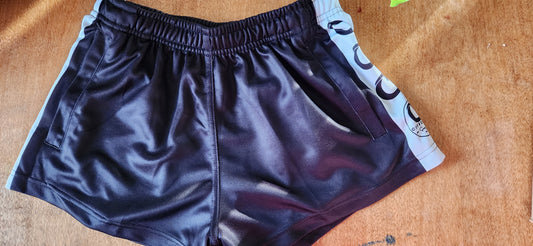 Kids zip pocket footy shorts